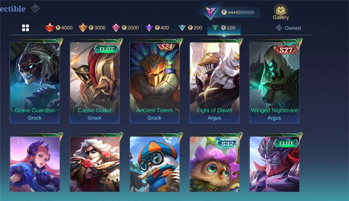 Game account sale Mobile Legends